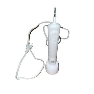 Oral-B Braun Model 3710 White Electric Toothbrush and Charger TESTED